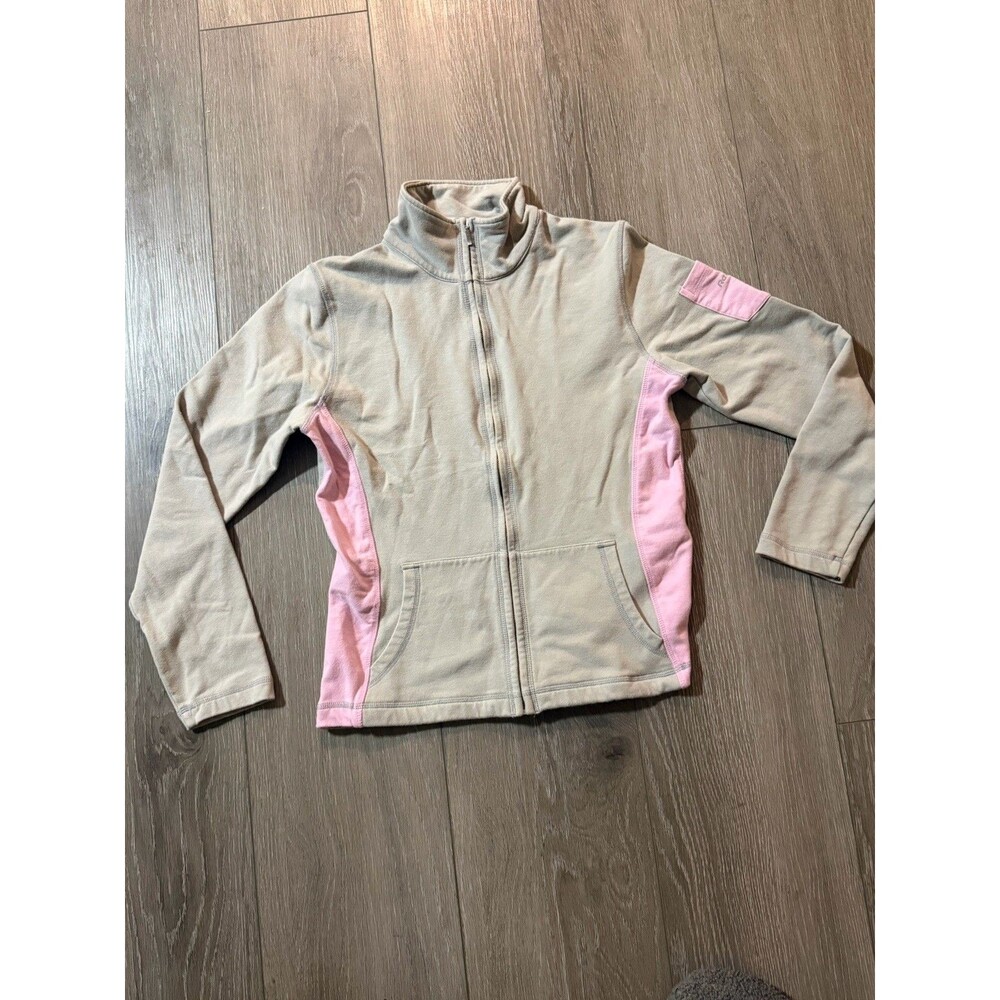 Reebok Jacket Womens SmallVTG Y2K Light Pink Full Zip Pockets